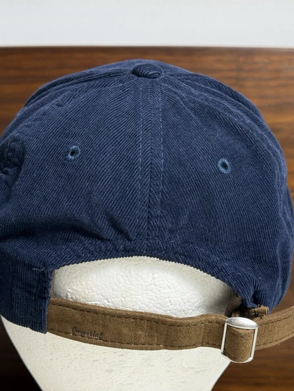 2023 PGA Championship Oak Hill Hat Imperial Navy Corduroy Suede Strapback Cap